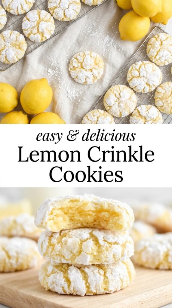 Lemon Crinkle Cookies
