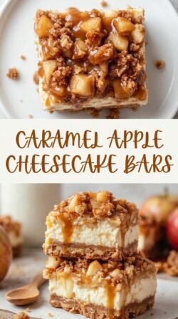 Caramel Apple Cheesecake Bars Recipe