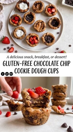Healthy Chocolate Chip Cookie Cups